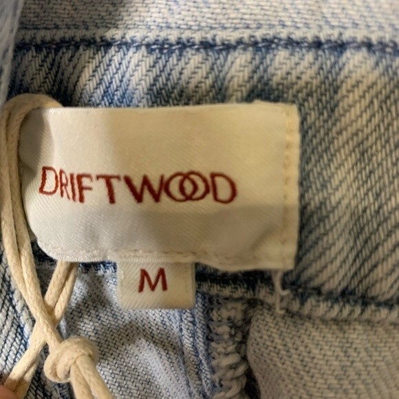 NWT DRIFTWOOD Raphy Shortall Floral Embroidered 100% cotton Overall. Size Medium - Picture 4 of 7